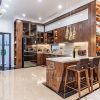 QUẦY BAR GỖ ÓC CHÓ – QB01 4 Bhome thi cong noi that go oc cho biet thu hai phong 9 1 - Nội thất BHome