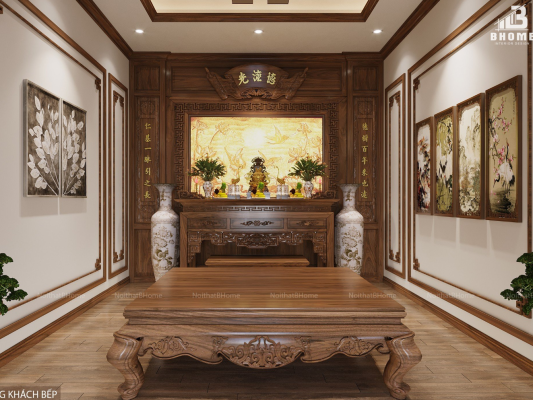 bàn thờ sang trọng